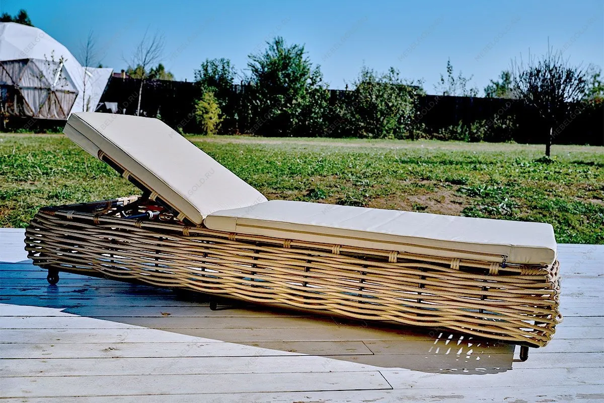 MOKKA MAJORCA Шезлонг, цвет соломенный | изображение 3