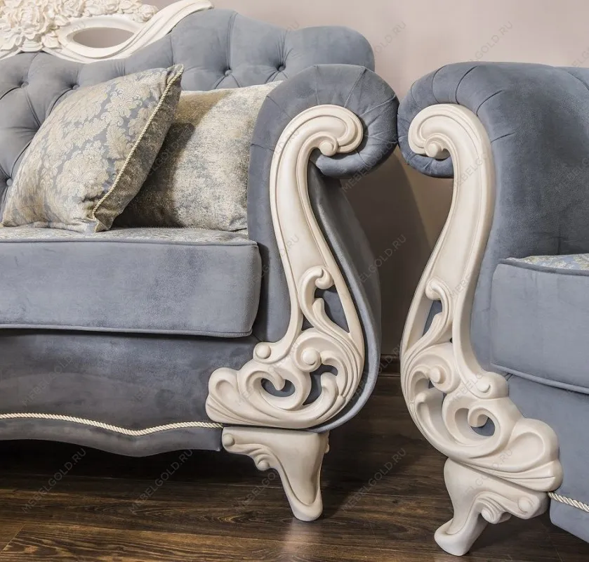 Кресло Афина крем серый | изображение 2