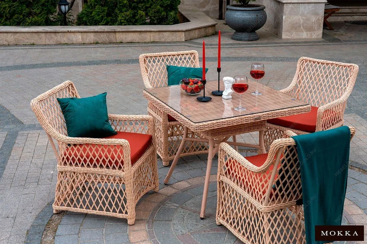 MOKKA VILLA ROSA стол обеденный квадратный | изображение 3