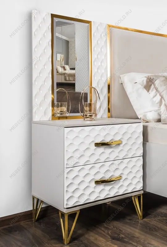 Спальня Лара 5-ств белый глянец | изображение 5