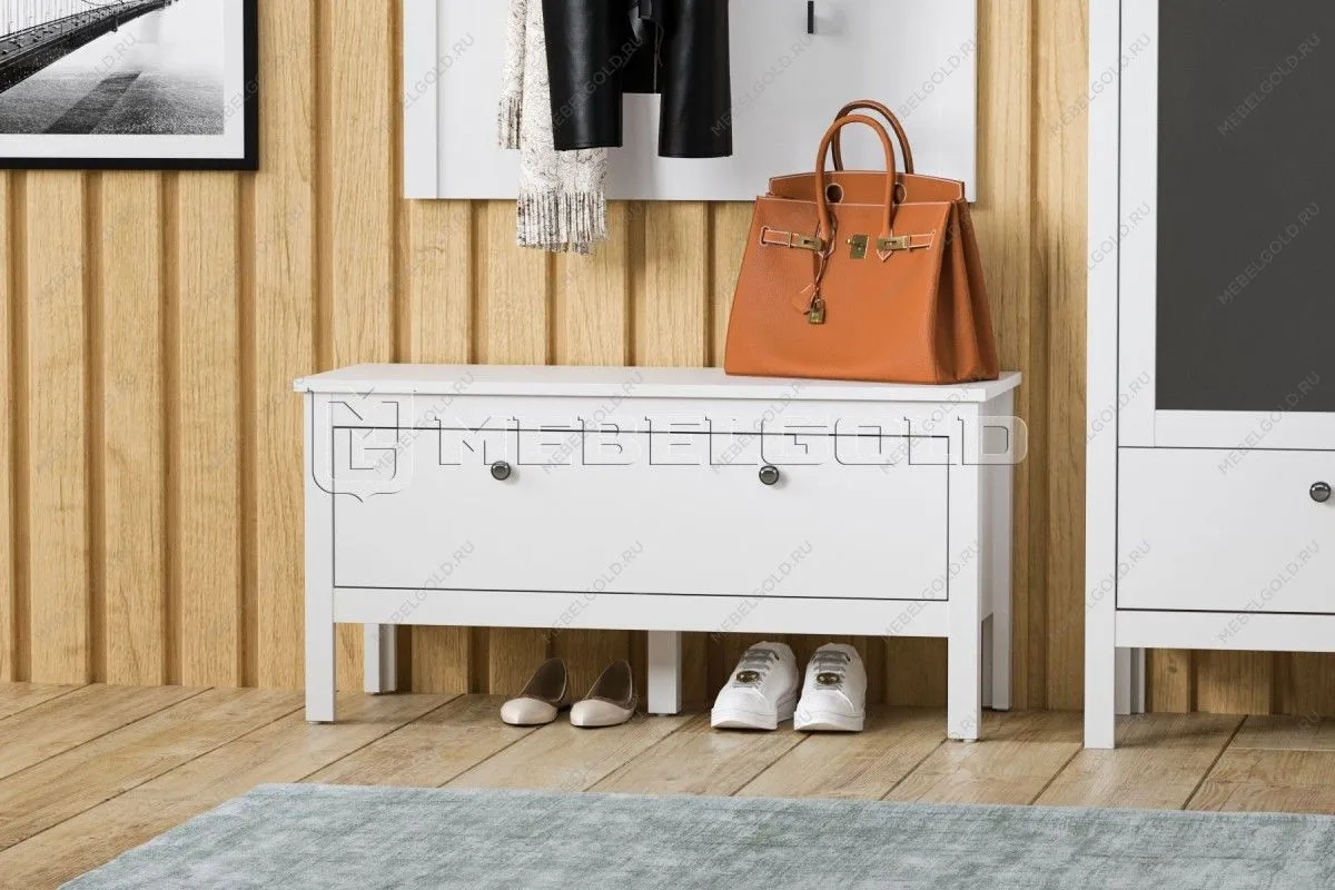 Обувница Ева (Хельга) KOM1K/90 белый | изображение 2