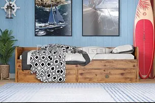 Кровать Индиана JLOZ1S/90 дуб саттер