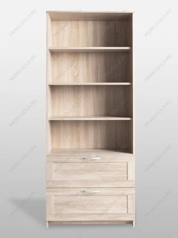 Стеллаж Сириус, 2 ящика, 78х35х190 см, дуб сонома | изображение 8