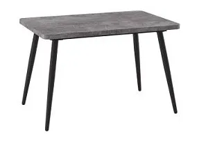 Стол Бьерн (R)-120 (Дымчатая керамика/Черный) 120(160)х80
