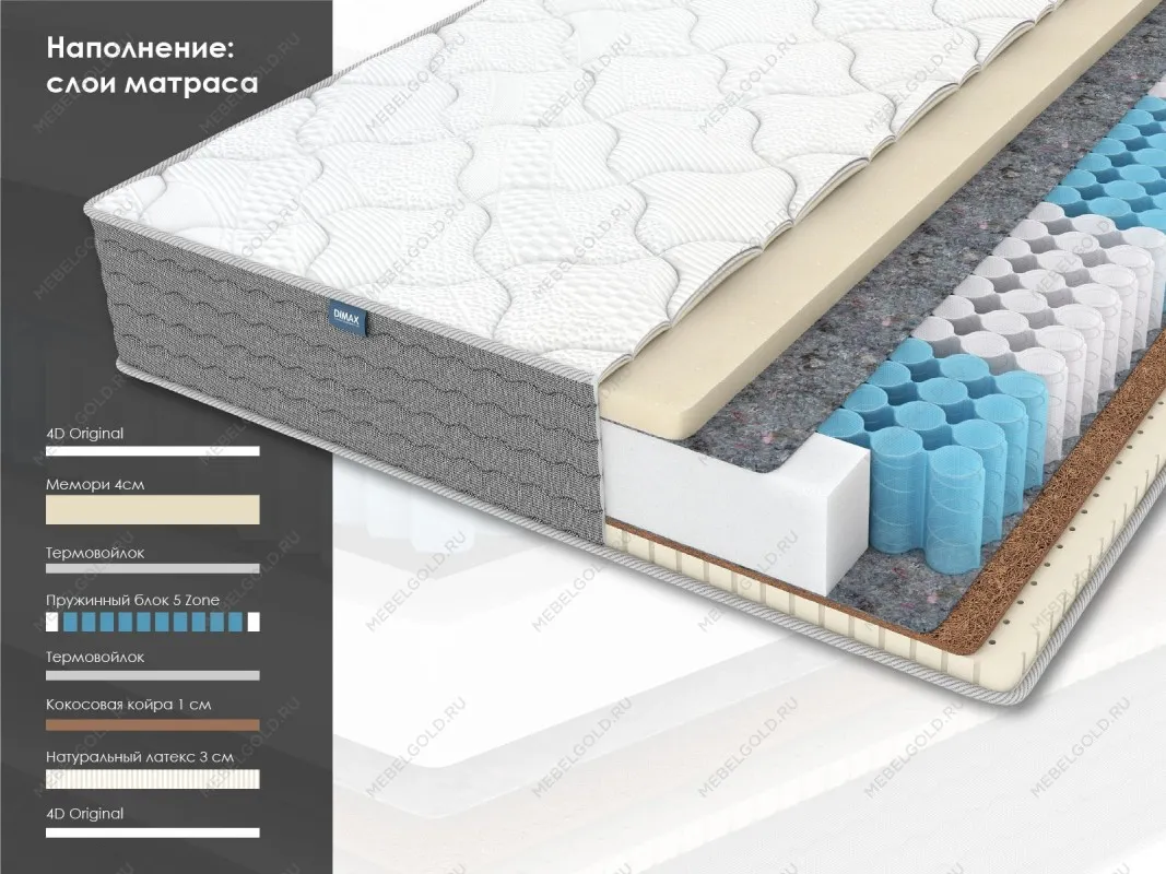Матрас ОК Медиум Мемо 140х190 | изображение 1