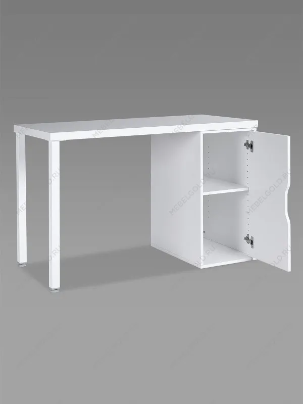 Стол письменный Ингар, с дверцей, 120x75x55, белый | изображение 6