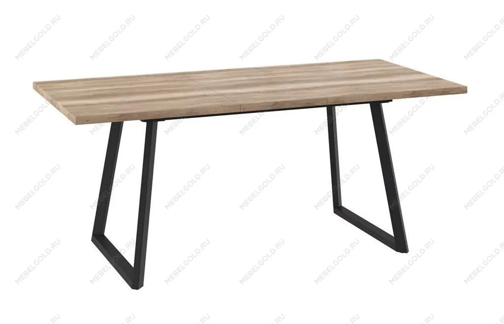 Стол раздвижной Napoli-140 (Дуб каньон/Чёрный) 140/185х85, | изображение 1
