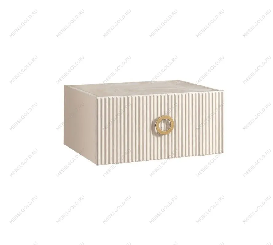 м. Марьина Роща - Тумба прикроватная Bogemia Fly Fillini (Слоновая кость) (Novabuk/Золото) БМТП-1(Fly)