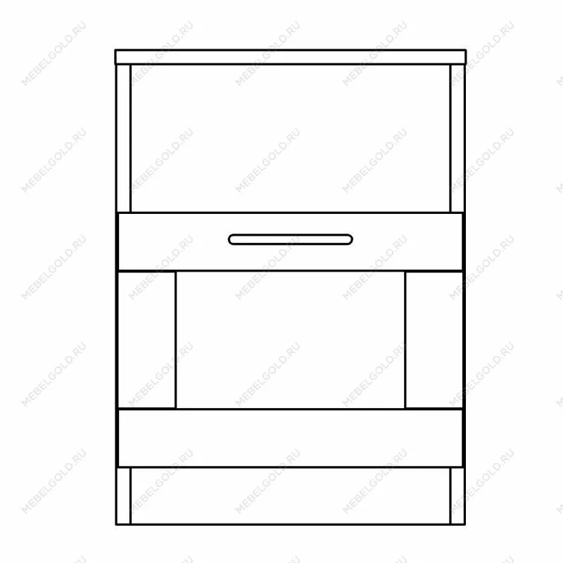 Тумба прикроватная Сириус, 1 ящик, 41х39х53с м, дуб венге, черно-коричневая | изображение 12