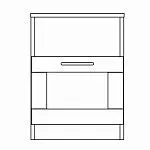 Тумба прикроватная Сириус, 1 ящик, 41х39х53с м, дуб венге, черно-коричневая | изображение 12