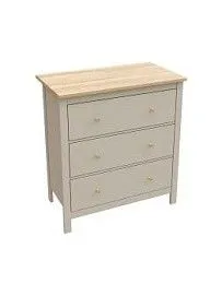 САГА комод 3 ящика кашемир/ясень