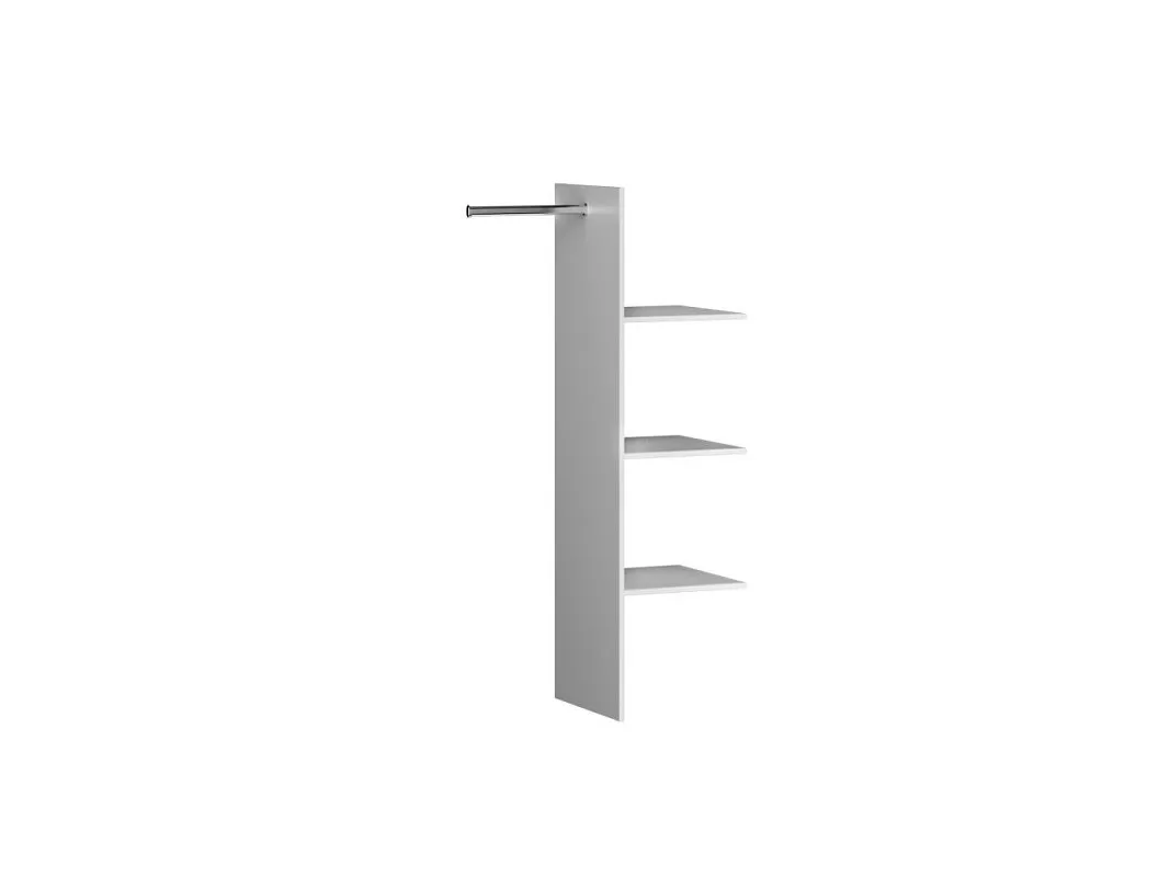 Доп. средник в 2-двер.шкаф, Денвер (523*500*1706) Белый, 11744