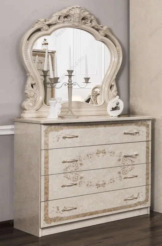 Зеркало Патрисия ППУ крем корень глянец 1 (спальня) | изображение 3