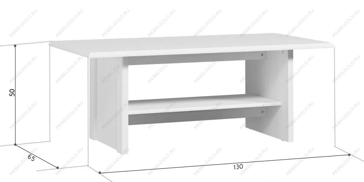 Лобня - Стол журнальный Стилиус LAW (Лиственница сибирская) | изображение 2