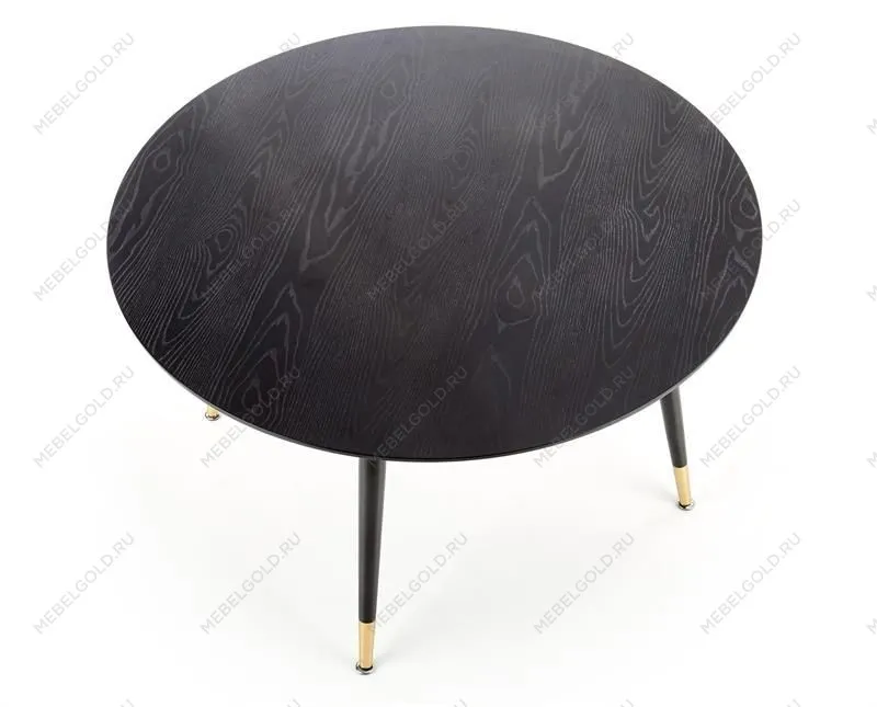 Стол обеденный Halmar EMBOS (черный/черный, золотой) | изображение 1
