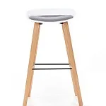 Барный стул Halmar H-86 (белый/серый) | изображение 2