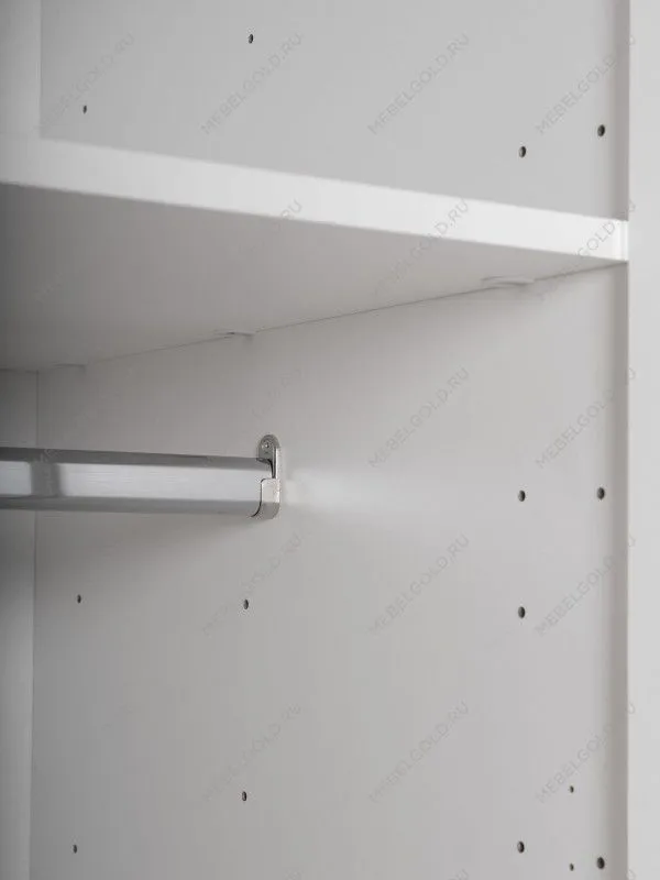 Шкаф распашной Пикси, с двумя дверьми, тремя ящиками и полкой 60x57x180, белый (робкий подснежник) | изображение 16