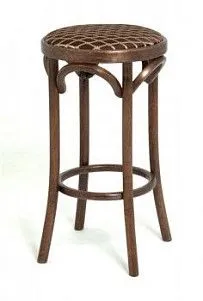 Табурет барный 650 Венский мягкий (темный тон, ткань 3 brown)