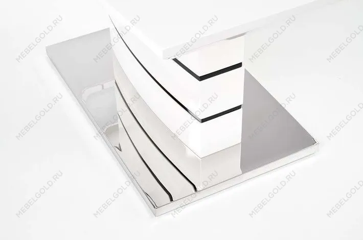 Стол обеденный Halmar NORD, раскладной (бело-черный) | изображение 3