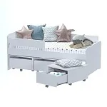 ПИКСИ бортик для кровати 73,5х15х2,2, робкий подснежник | изображение 5