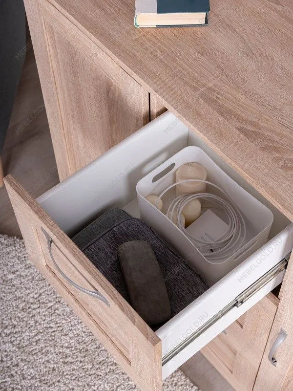 Тумба Сириус, 2 двери и 3 ящика, 117х41х95 см, дуб сонома | изображение 3