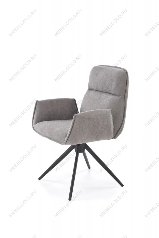 Стул кухонный Halmar K574 поворотный (серый/черный) | изображение 2