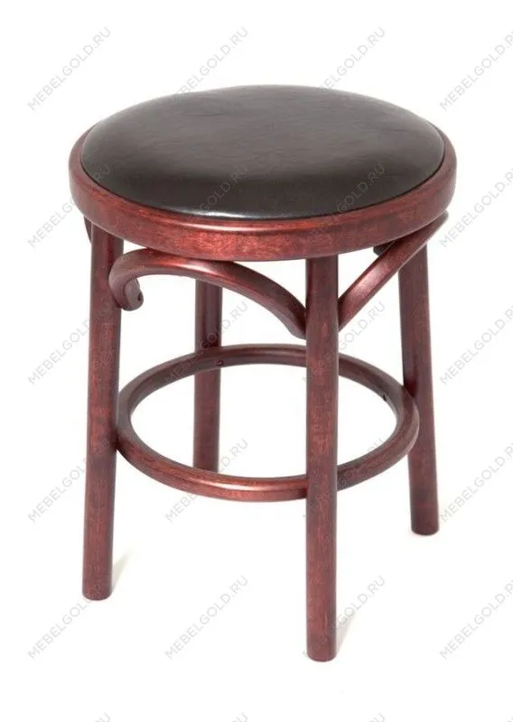 Табурет Венский мягкий (махагон, экокожа) | изображение 1