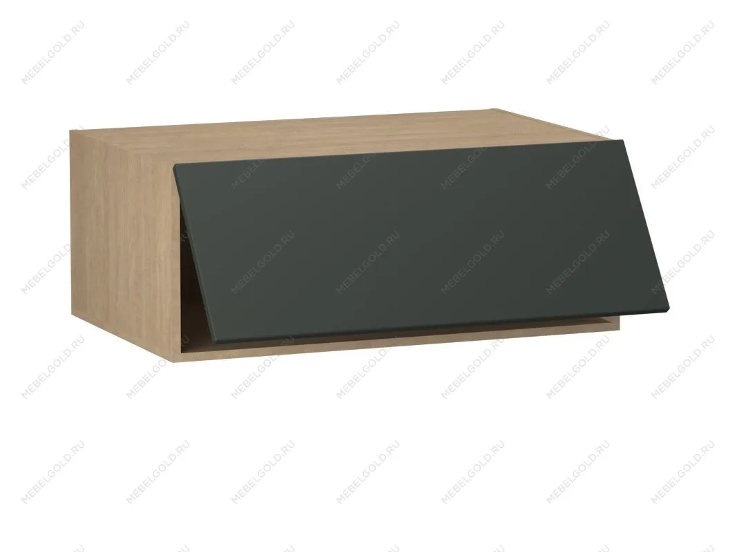 Шкаф АГ-90, Женева (900*586*360) Дуб Палермо/Зеленый матовый, 21928 | изображение 1