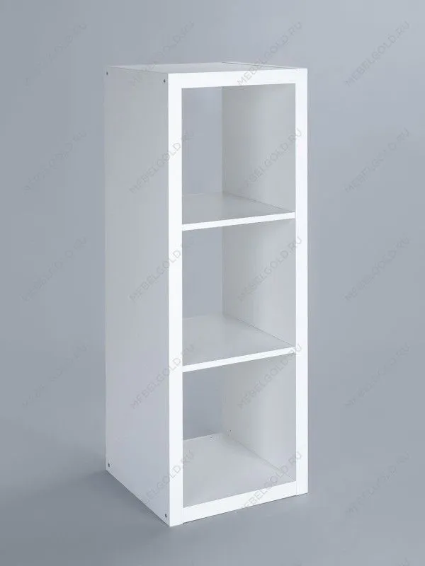 Стеллаж Фора, 3 полки, 112х42х38 см, белый | изображение 8