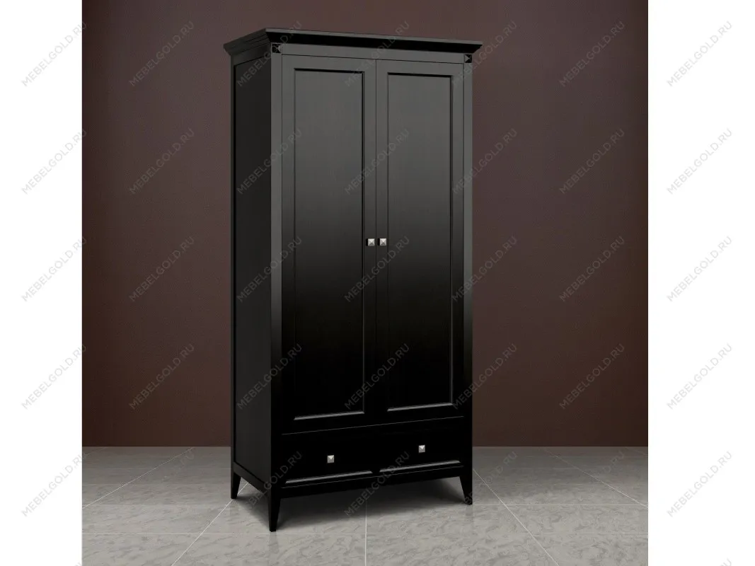 Шкаф двухстворчатый Manhattan (Черный) | изображение 2
