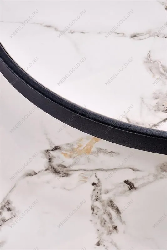 Комплект Halmar FATIMA (2 стола журнальных) (белый мрамор/черный) | изображение 5