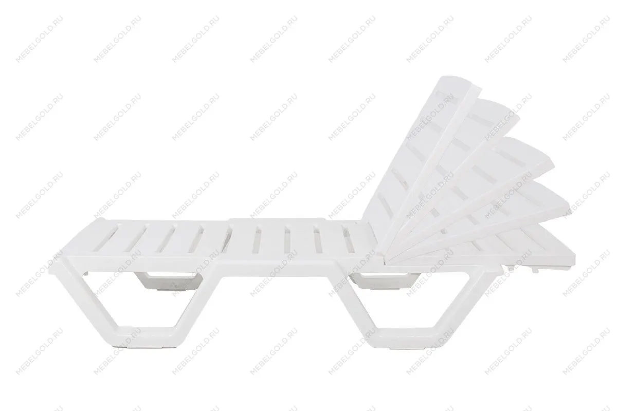 Шезлонг Tweet пластиковый белый | изображение 1