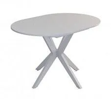 Стол Астерия (Белый /шпон Бук) 1300 (1750) * 900