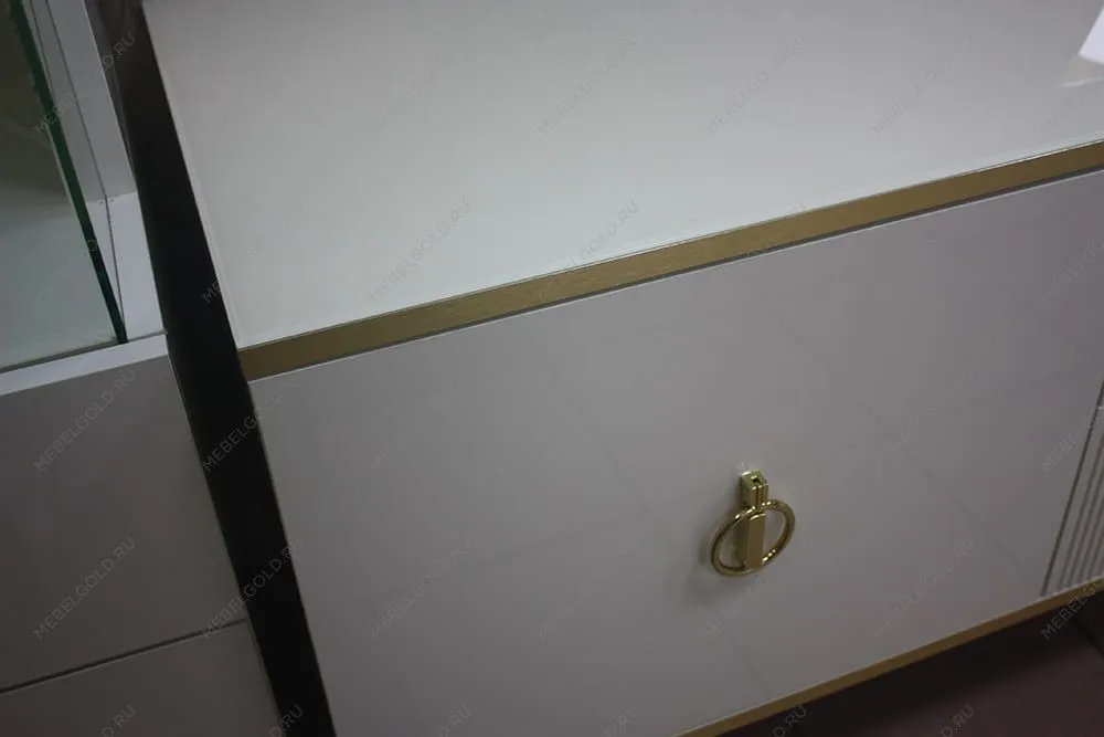 Лобня - Стол туалетный Римини СОЛО (белый золото) РМСТ-1 (s) | изображение 1