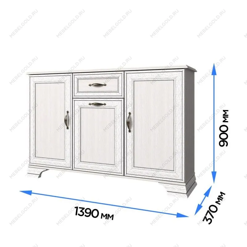 Тумба Тиффани 3D1S вудлайн кремовый - Выставка Балашиха | изображение 2