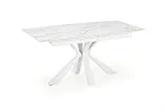 Стол обеденный Halmar VIVALDI 160 раскладной (белый мрамор/белый) | изображение 1