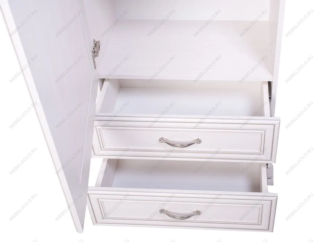 Шкаф 1-створчатый Тиффани 1D2S вудлайн кремовый - Выставка м. Марьина роща | изображение 5