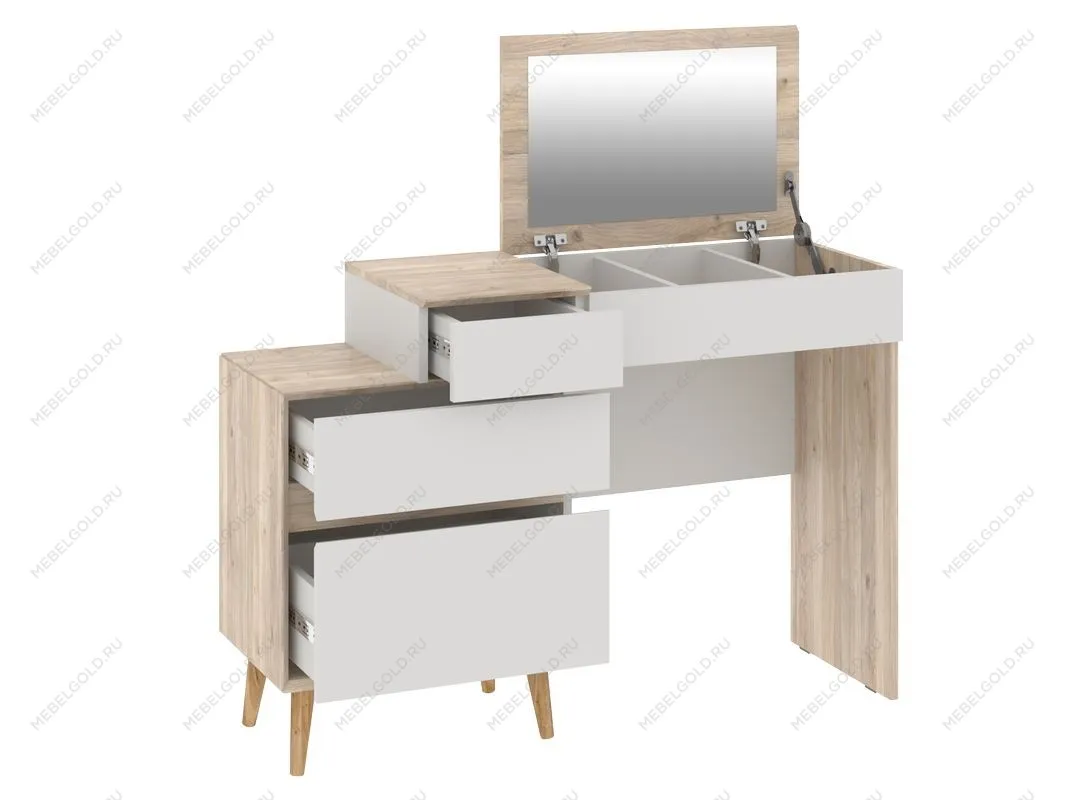 Столик туалетный, Аврора (1151*404*794) Дуб Мария/Кашемир, 12710 | изображение 1