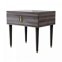 Тумба прикроватная Римини (Орех империя/Золото) РМТП-1