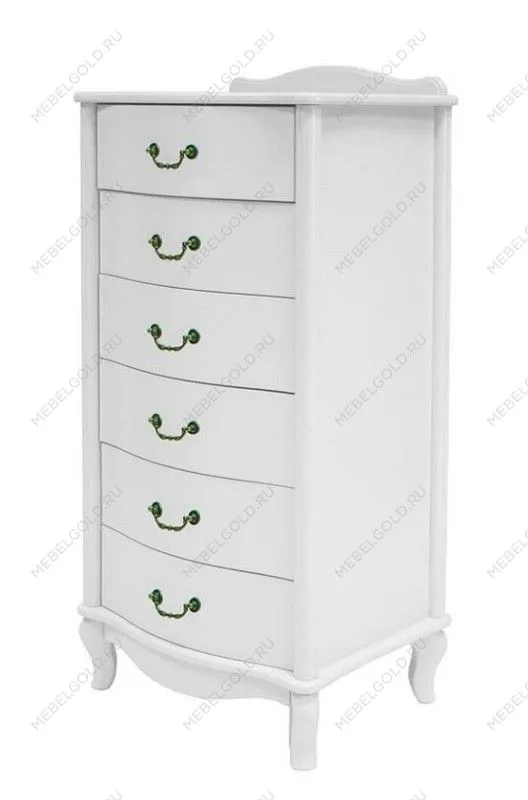 Комод Джульетта узкий 6 ящ. (молочный дуб)