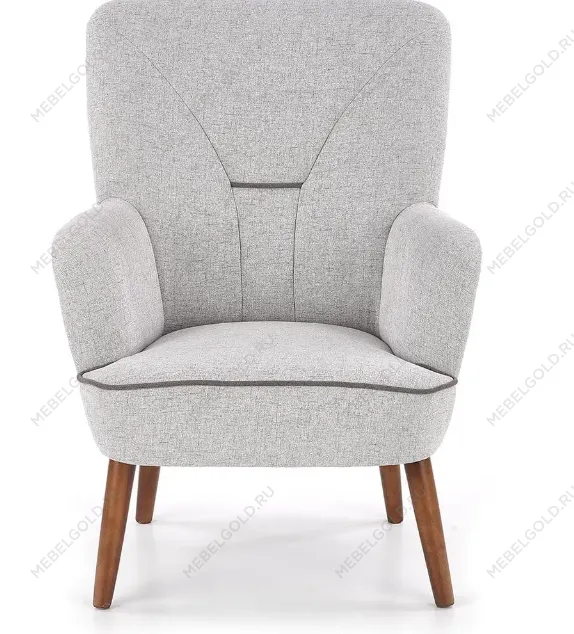 Кресло Halmar BISHOP (светло-серый/орех) | изображение 5