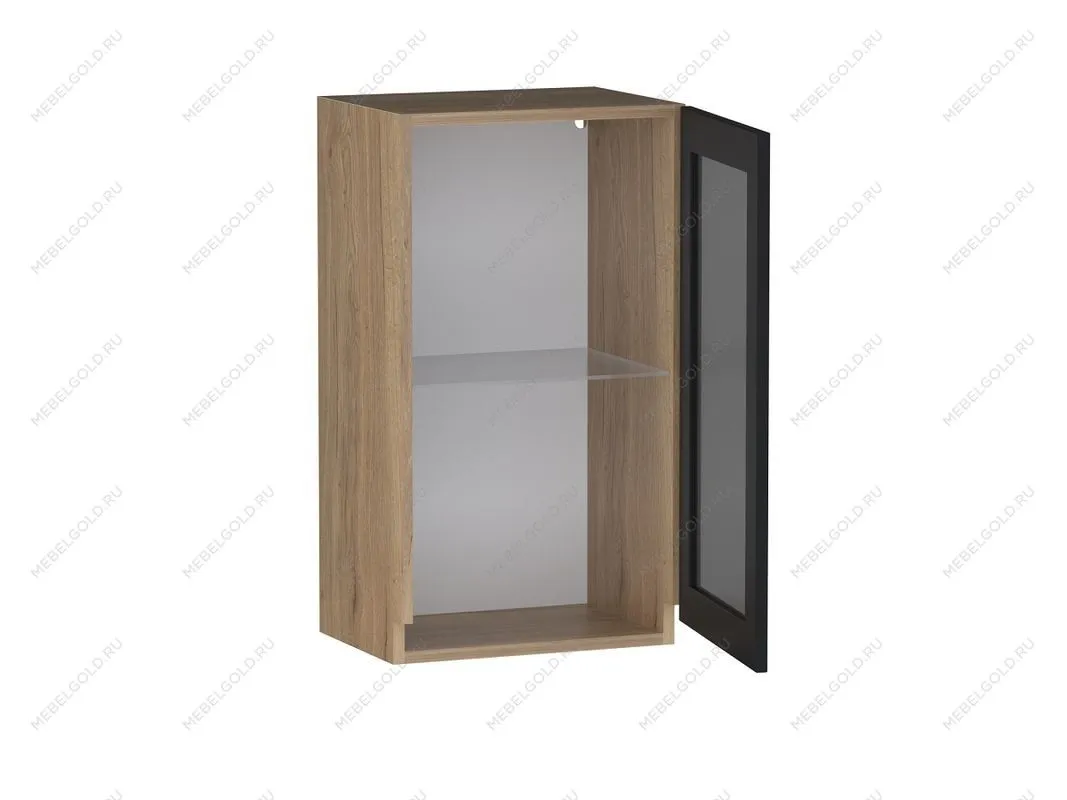 Шкаф со стеклом ШСТ-40, Сити (400*320*720) Дуб Галифакс натуральный, 20827 | изображение 2