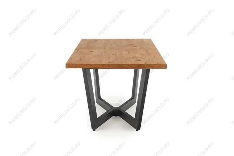 Стол обеденный Halmar MASSIVE раскладной (дуб светлый/черный) | изображение 3