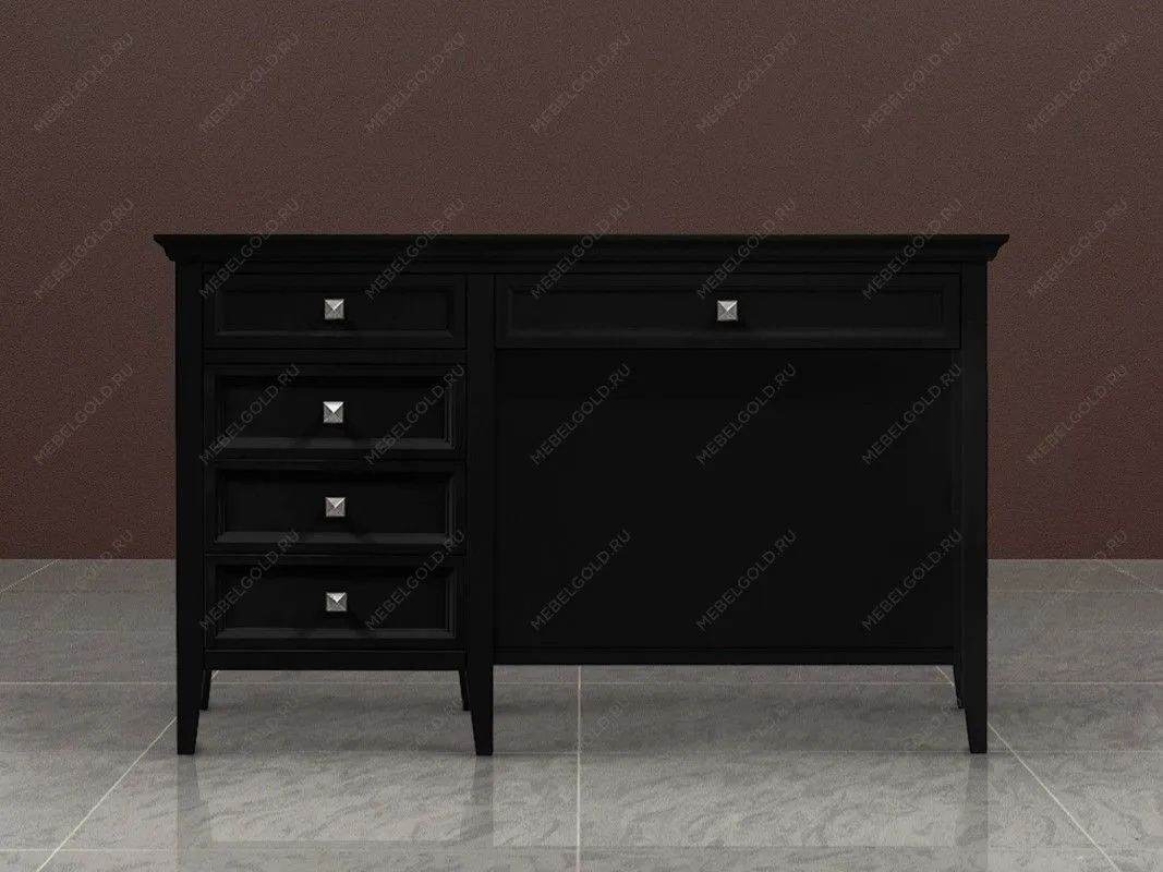 Стол письменный однотумбовый Manhattan (Черный) | изображение 1