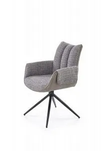 Стул кухонный Halmar K579 поворотный (серый/черный)