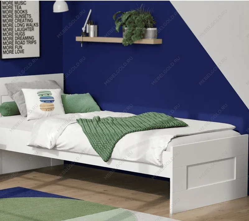 БРИМНЭС / СИРИУС кровать одинарная ИКЕА / IKEA 80х200 белая | изображение 4