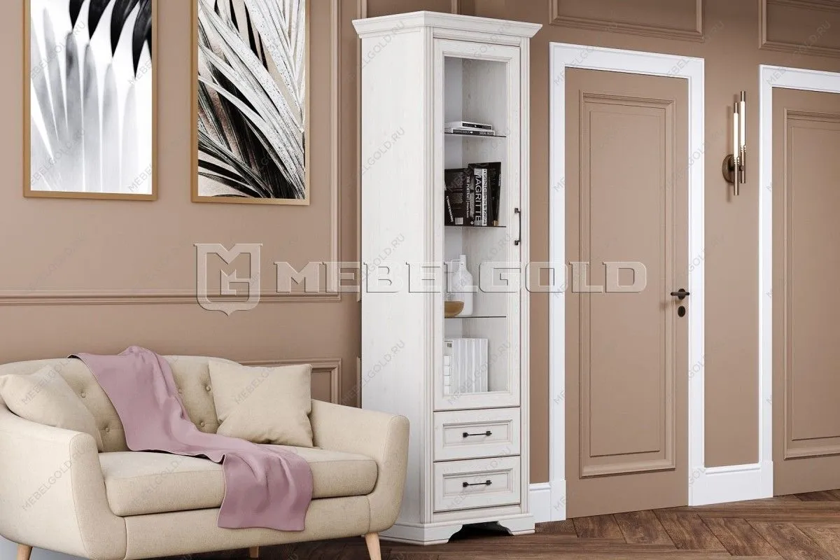 Шкаф-витрина Стилиус REG1W2S (Лиственница сибирская) | изображение 2