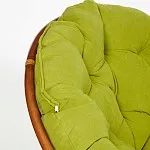 Кресло-качалка Papasan с подушкой Орех, флок олива | изображение 4