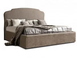 Кровать Римини 1,6 м, с подъемным механизмом (пепел), РМКР-1[3], гладкие царги