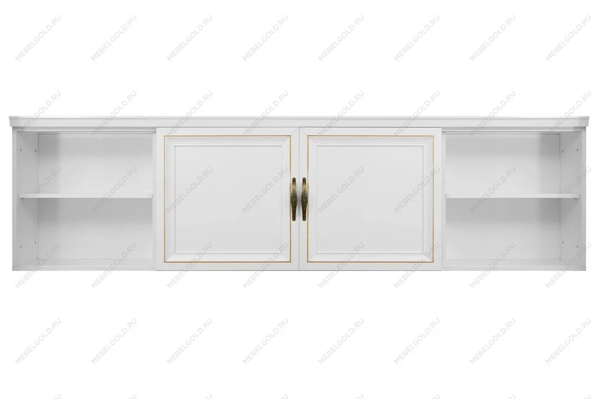 Секция навесная мост Натали белый глянец | изображение 1